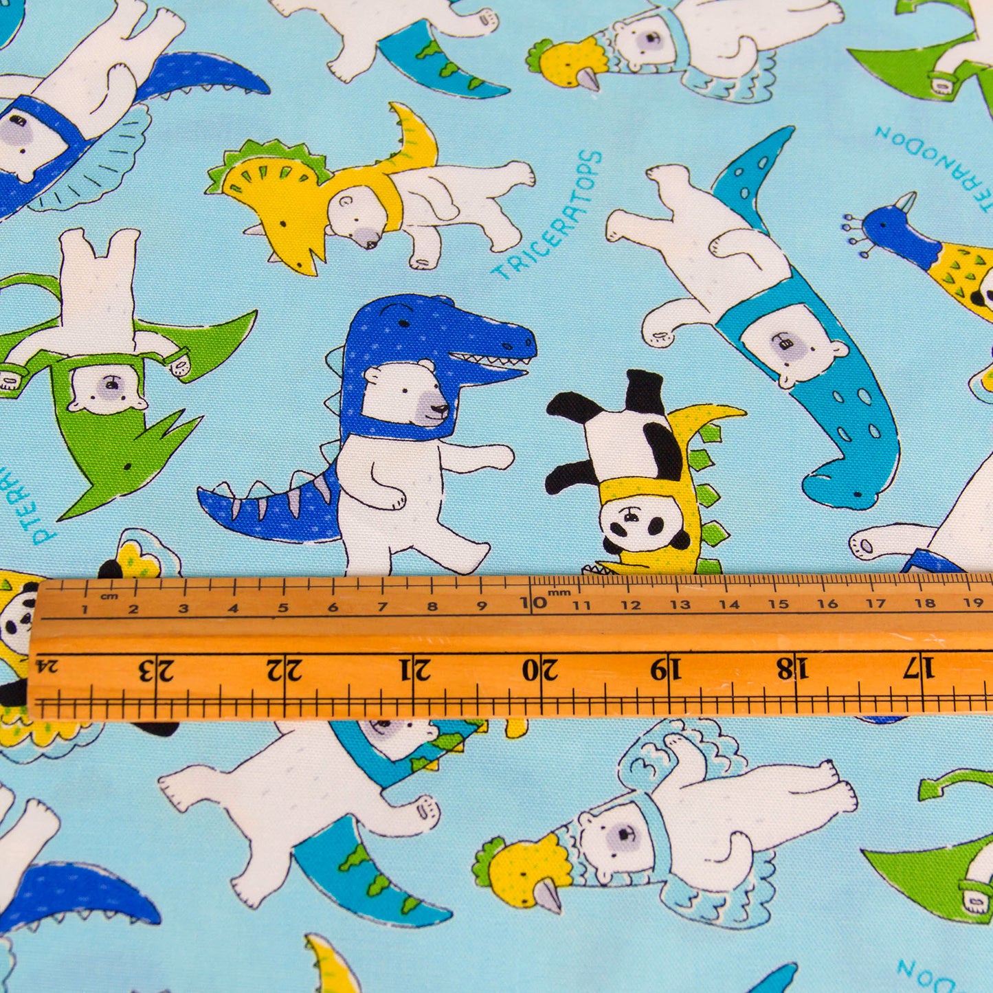 Oxford Cotton Fabric Costume Animal Light Blue by the Yard
