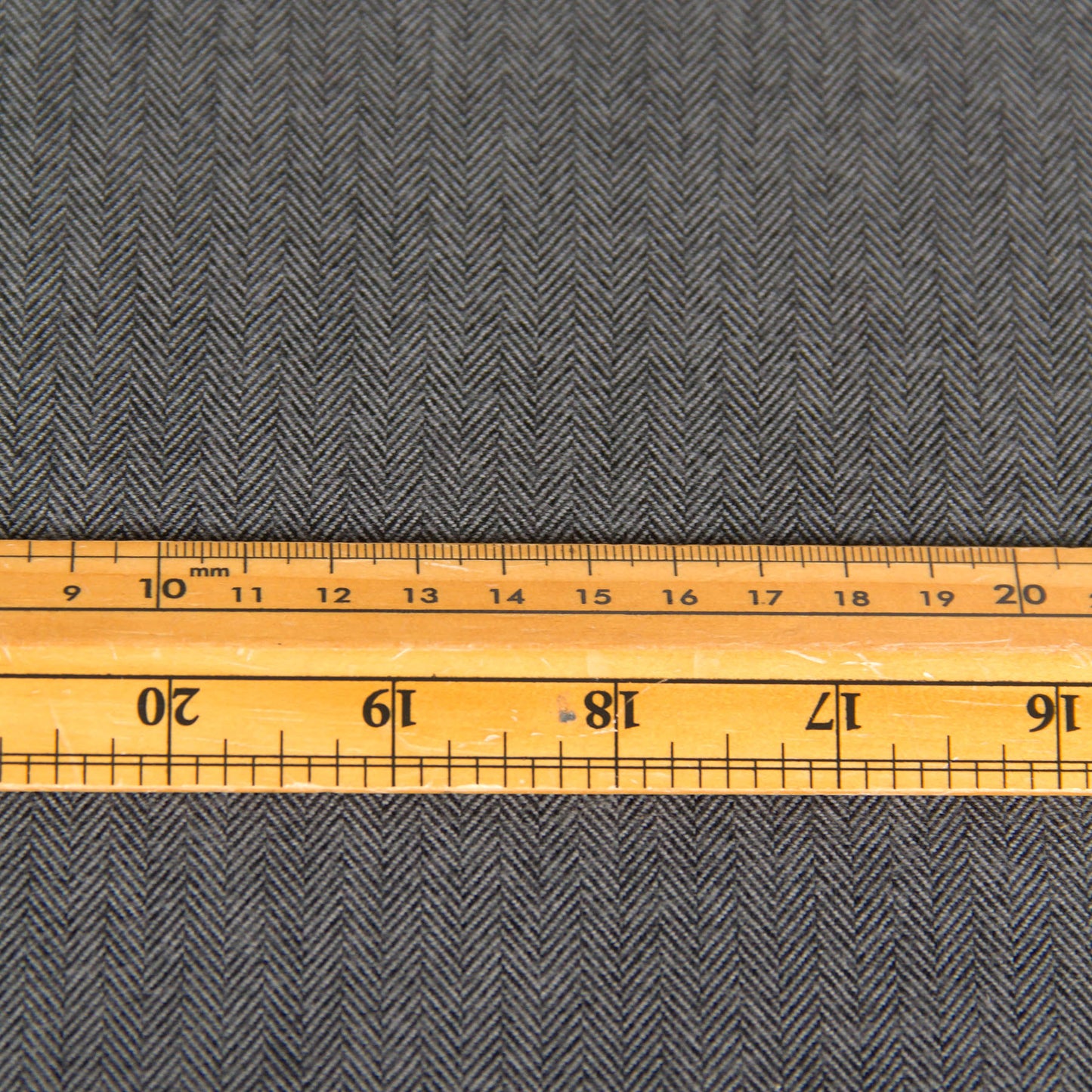 Cotton Herringbone Brushed Flannel Fabric Dark Gray by the Yard