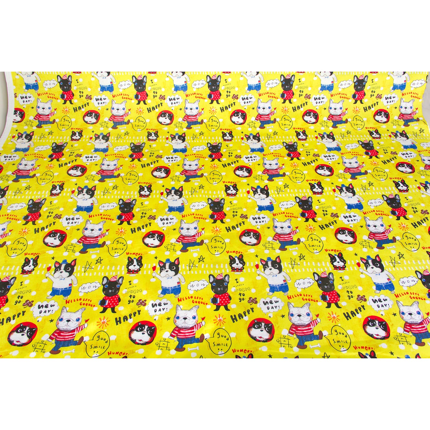 Oxford Cotton Fabric Bulldog Yellow by the Yard