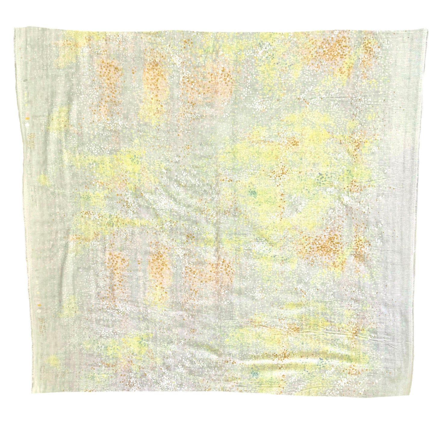 Nani IRO Japanese Double Gauze Fabric Water fall Gray Orange by the Yard