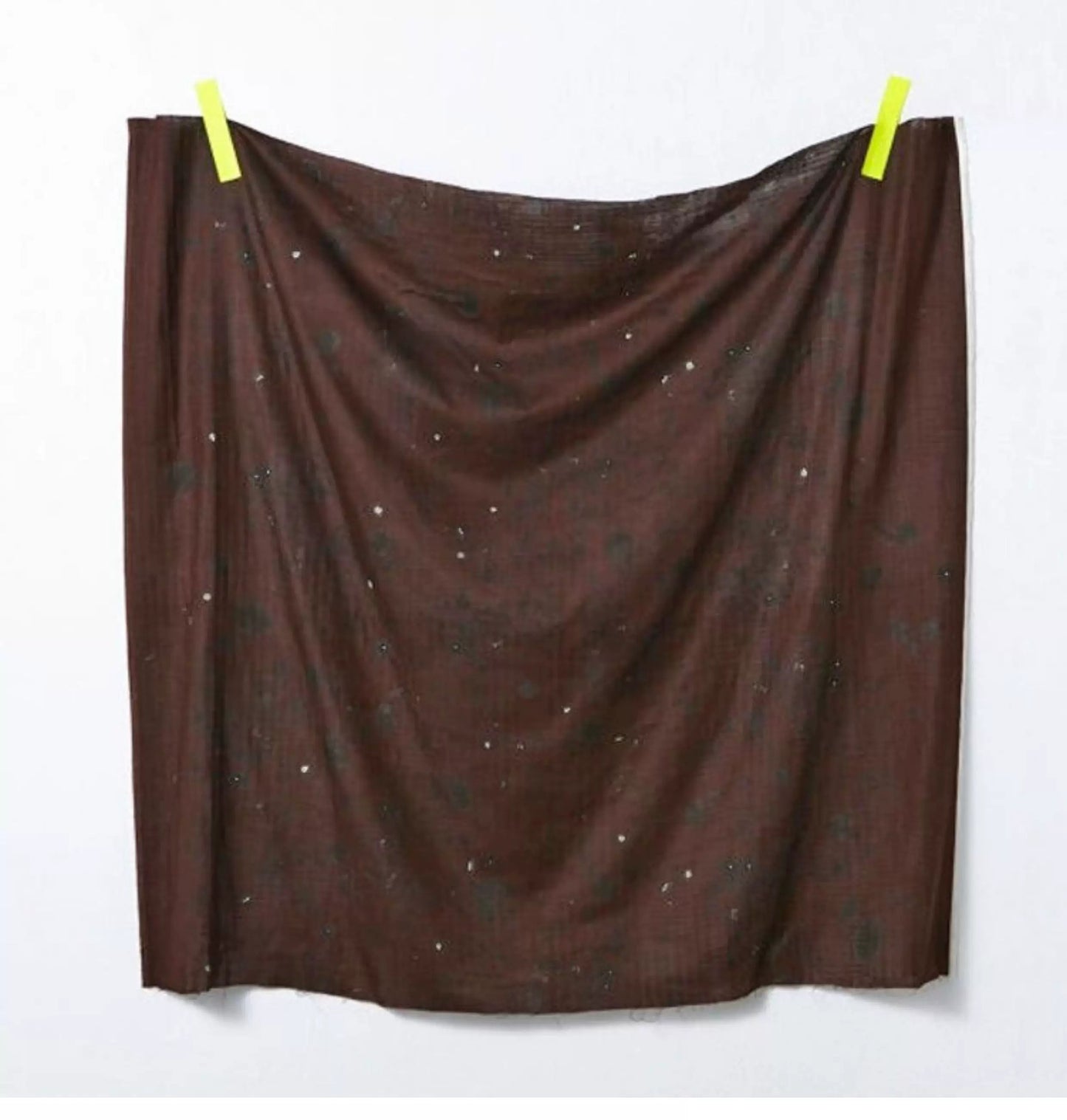 Nani Iro Double Gauze Cotton Fabric Jardin Dark Brown by the Yard