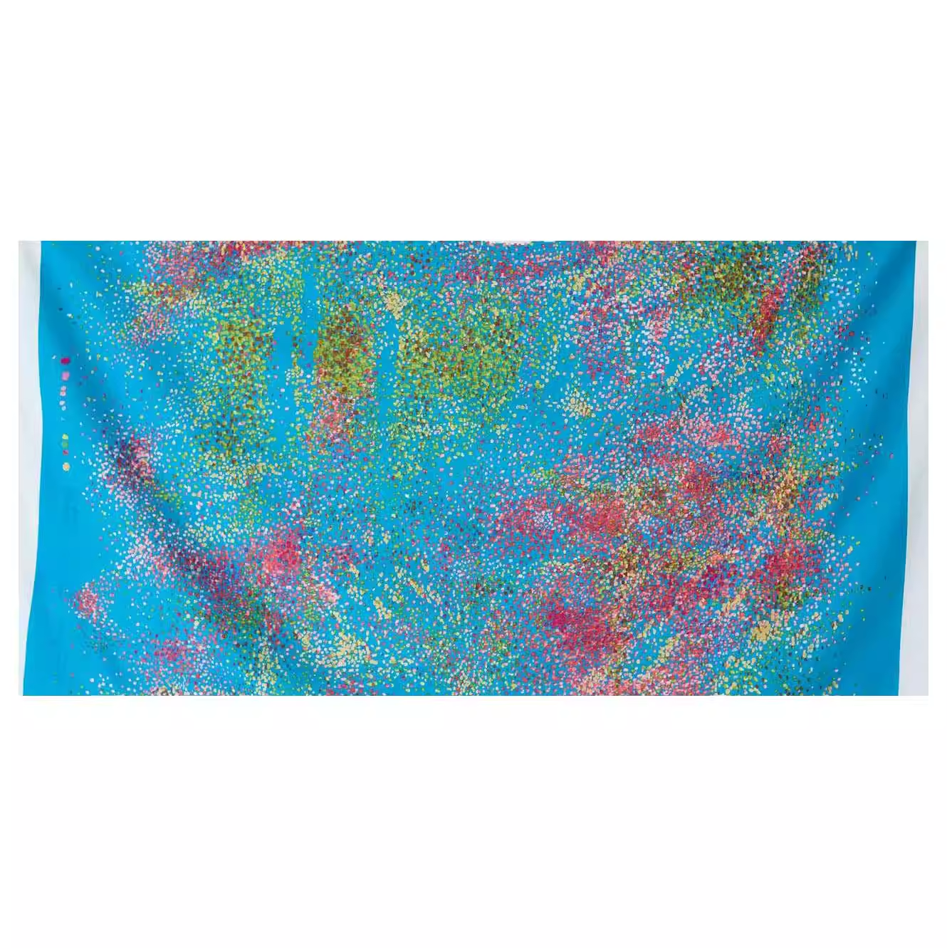 Nani Iro Cotton Silk Fabric Water Fall Blue by the Yard