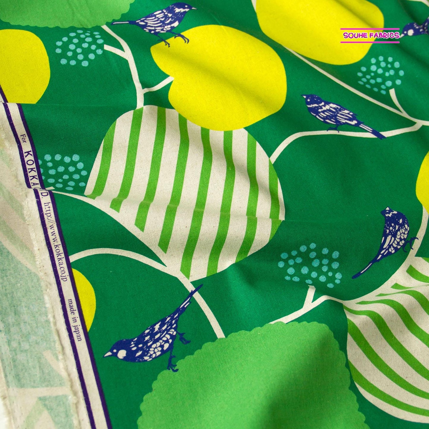 Toile de coton et lin japonaise Echino par Etsuko Furuya PEPE au mètre