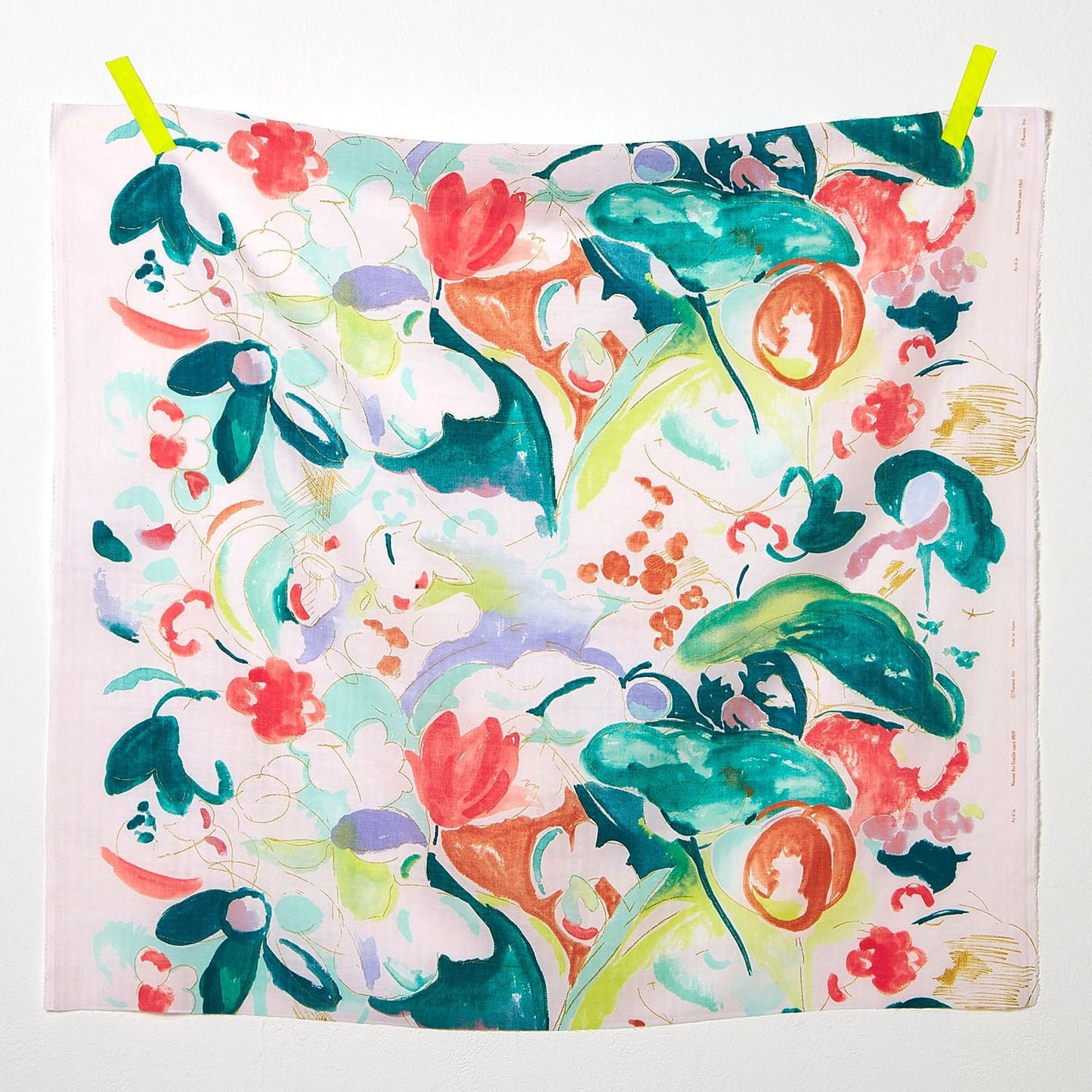 Nani Iro Double Gauze Cotton Fabric As It Is Pink by the Yard