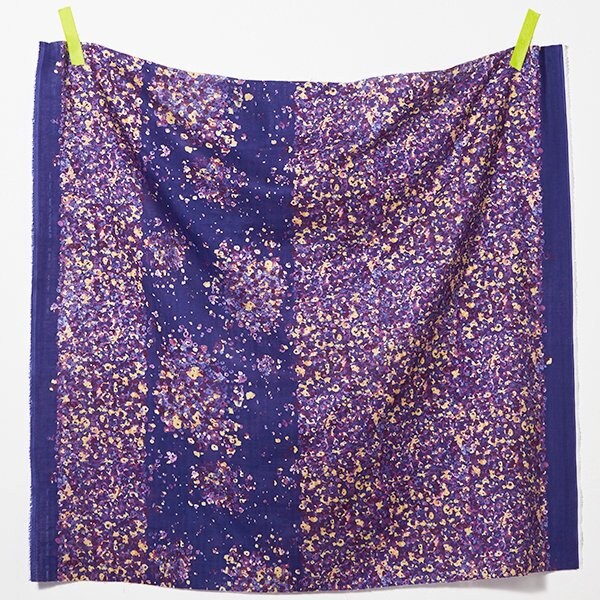 Nani Iro Double Gauze Cotton Fabric Fuwari fuwari Purple by the Yard