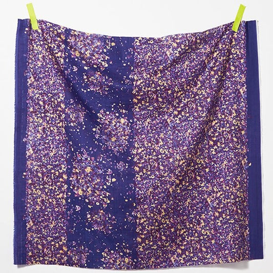 Nani Iro Double Gauze Cotton Fabric Fuwari fuwari Purple by the Yard