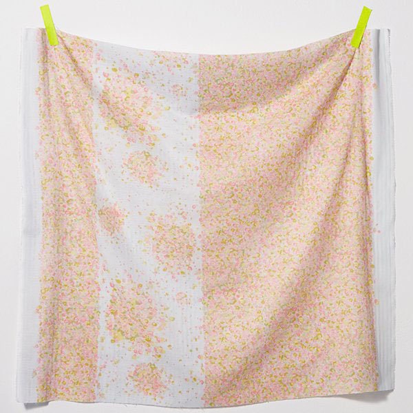 Nani Iro Double Gauze Cotton Fabric Fuwari fuwari Peach by the Yard