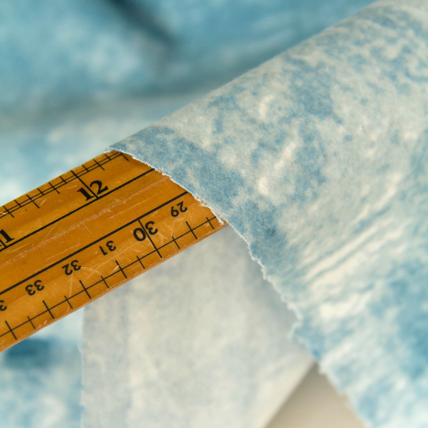 Nani IRO Brushed Cotton Flannel Ripple Blue by the Yard