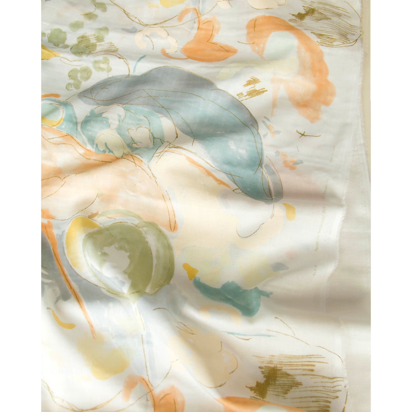 Nani Iro Double Gauze Cotton Fabric As It Is PeachPuff by the Yard