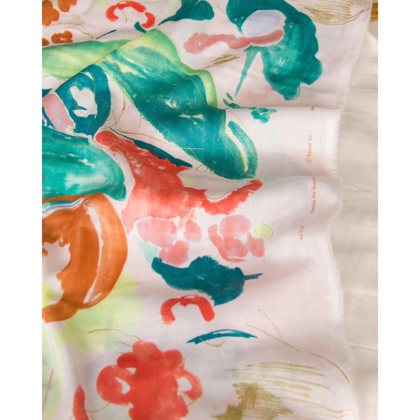 Nani Iro Double Gauze Cotton Fabric As It Is Pink by the Yard