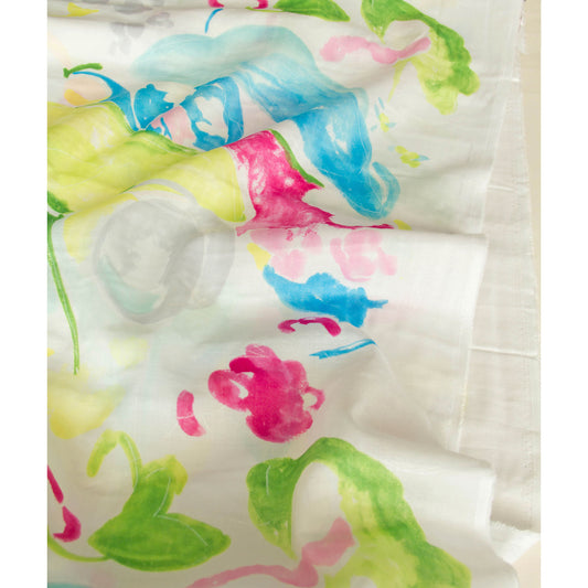 Nani Iro Double Gauze Cotton Fabric As It Is Cream White by the Yard