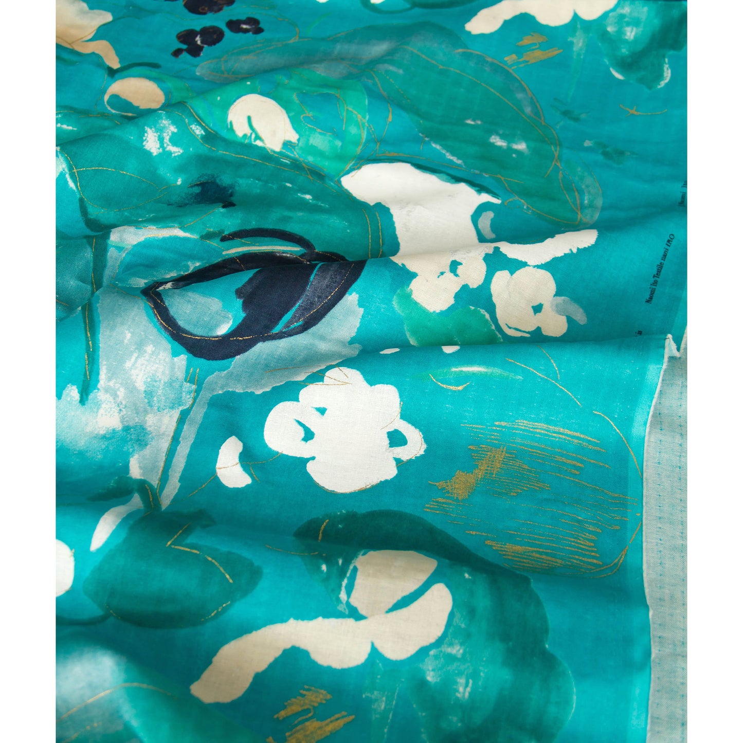 Nani Iro Double Gauze Cotton Fabric As It Is Teal by the Yard