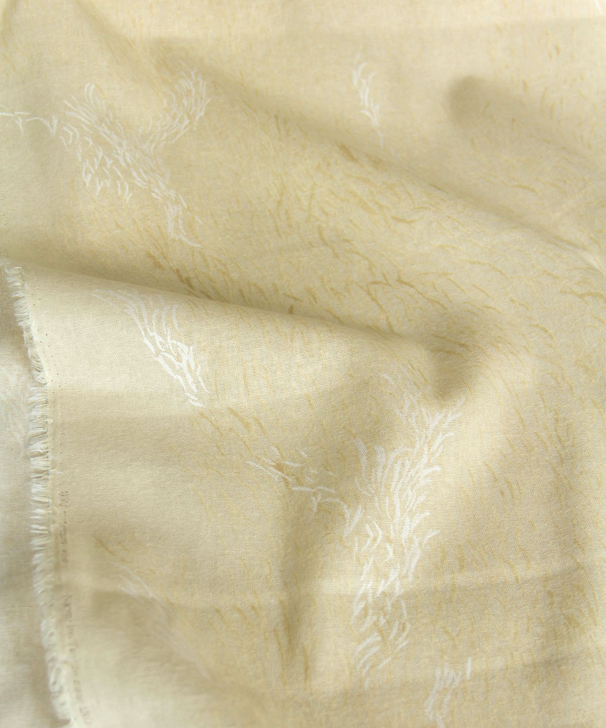 Nani IRO Brushed Cotton Linen elegant wind Beige by the Yard
