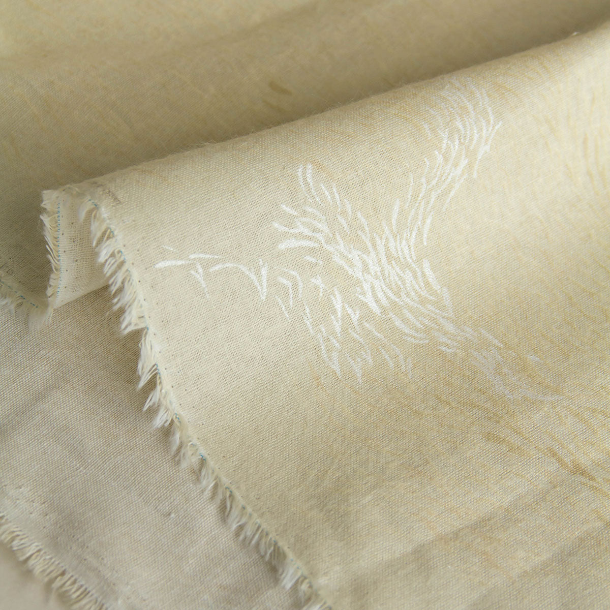 Nani IRO Brushed Cotton Linen elegant wind Beige by the Yard