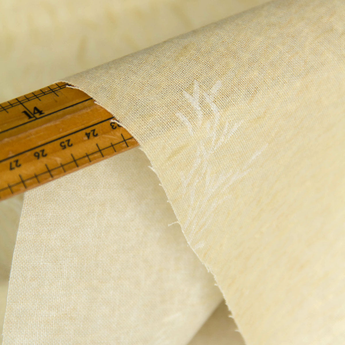 Nani IRO Brushed Cotton Linen elegant wind Beige by the Yard
