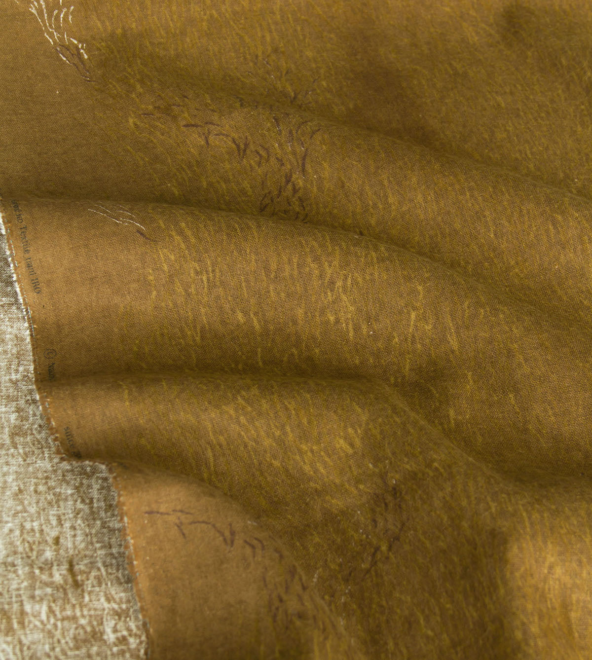 Nani IRO Brushed Cotton Linen elegant wind Brown by the Yard