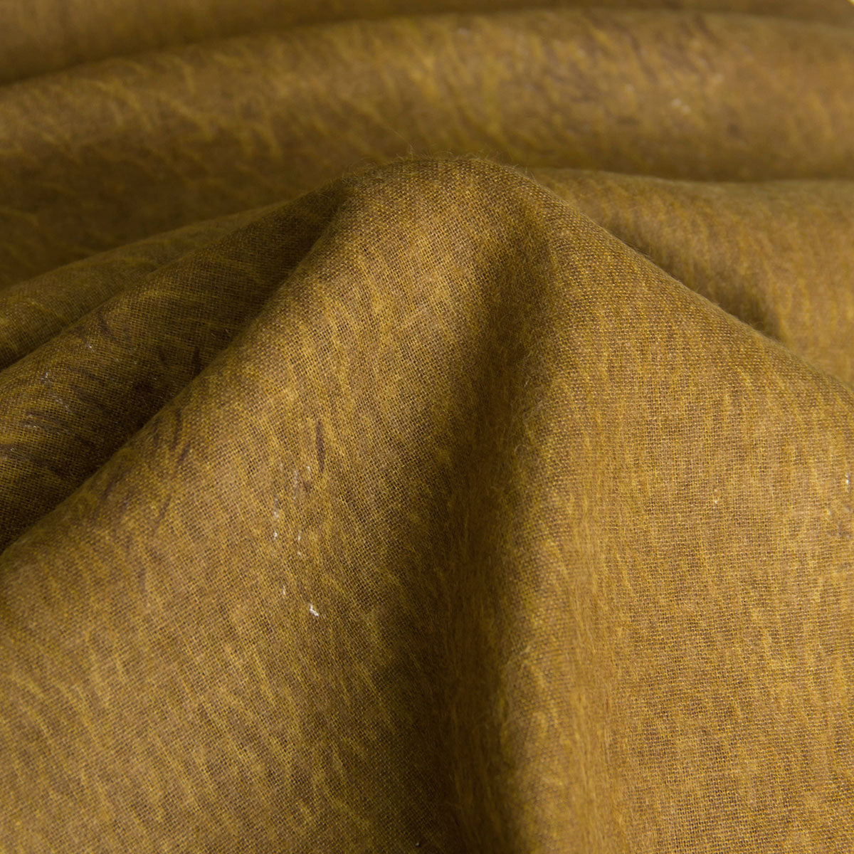 Nani IRO Brushed Cotton Linen elegant wind Brown by the Yard