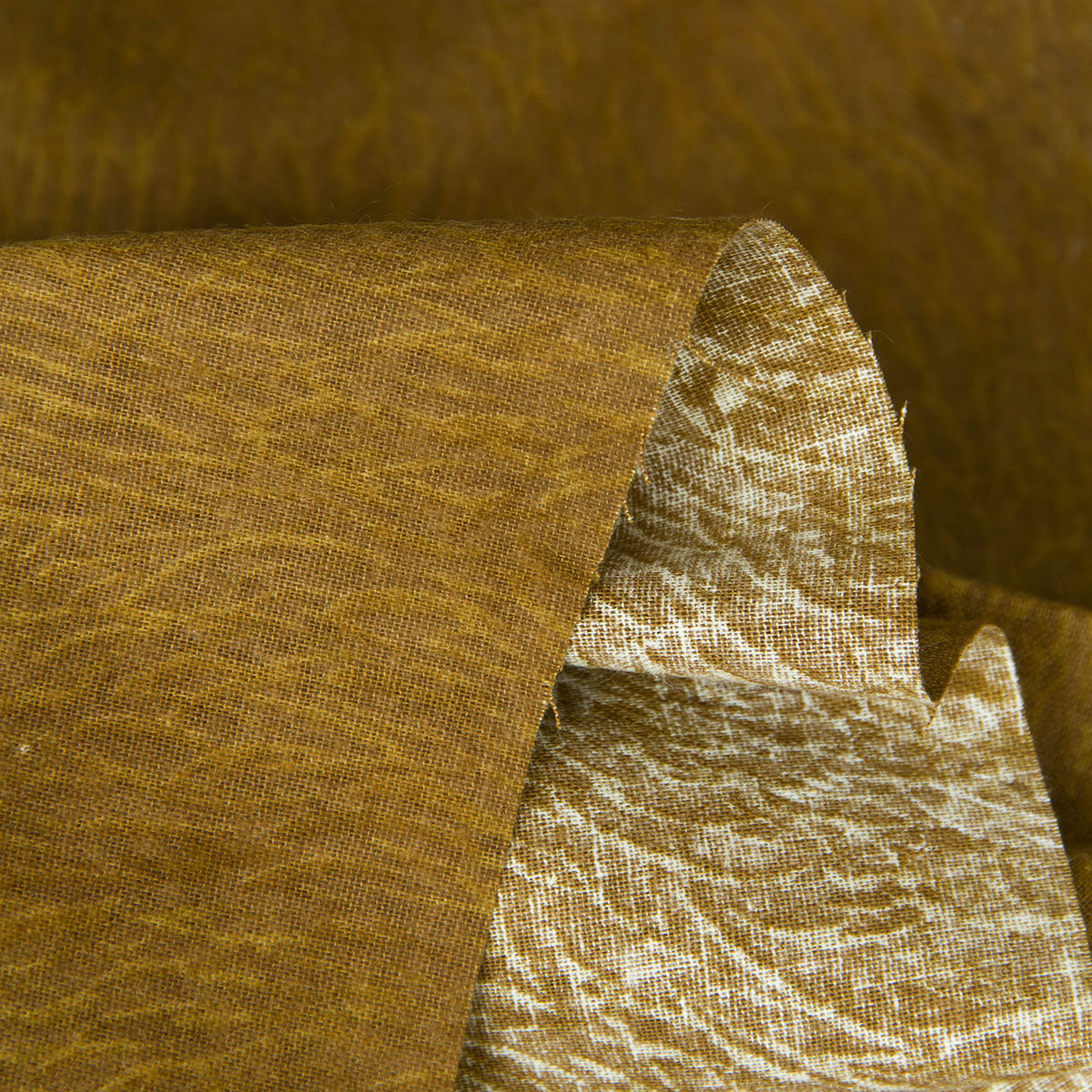 Nani IRO Brushed Cotton Linen elegant wind Brown by the Yard