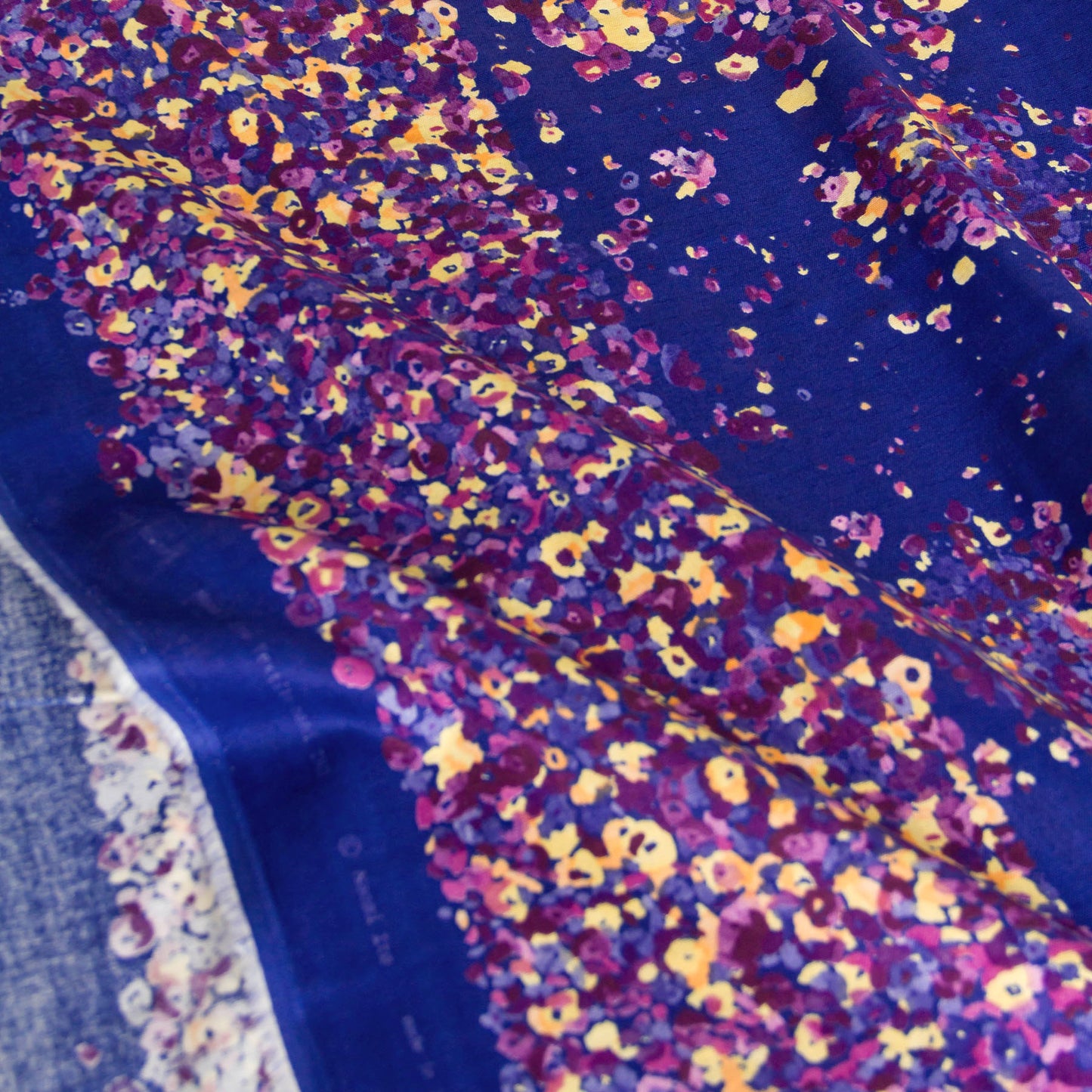 Nani Iro Double Gauze Cotton Fabric Fuwari fuwari Purple by the Yard