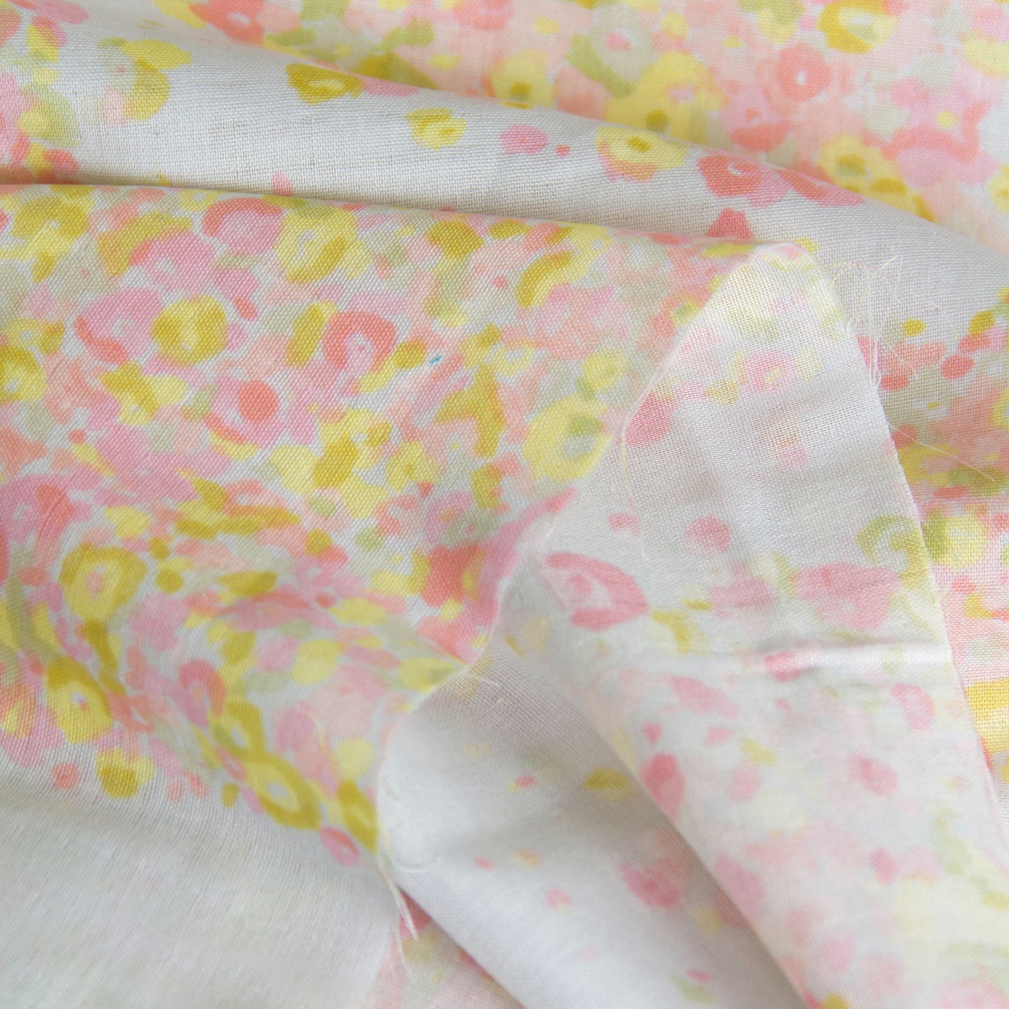 Nani Iro Double Gauze Cotton Fabric Fuwari fuwari Peach by the Yard