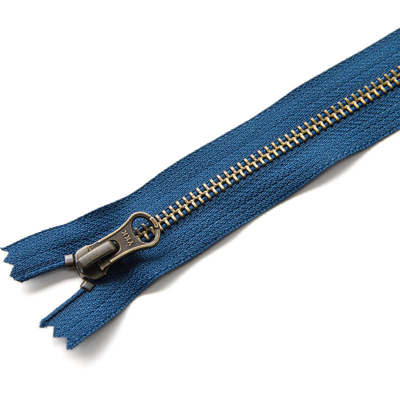 YKK #5 Closed-End Metal Zippers with Bronze Teeth for Sewing Bags