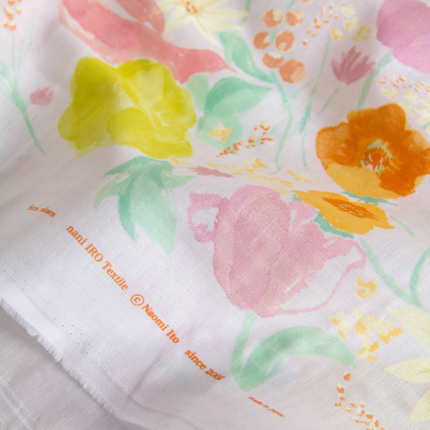 Nani Iro Double Gauze Cotton Fabric Fuccra rakuen Light Pink by the Yard