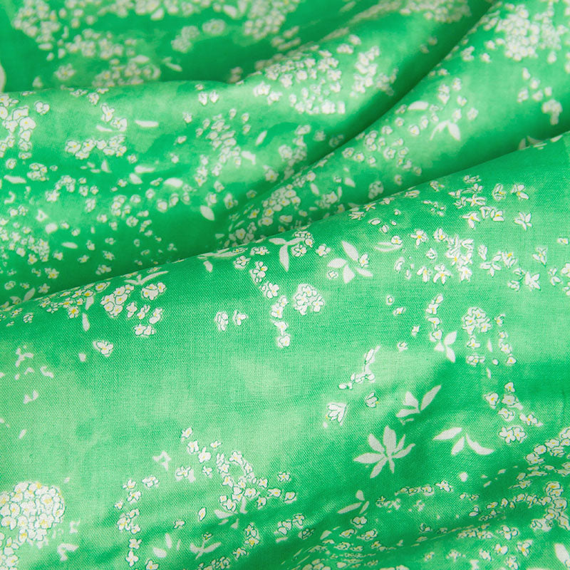 Nani Iro Double Gauze Cotton Fabric Lei nani Corolla Green by the Yard