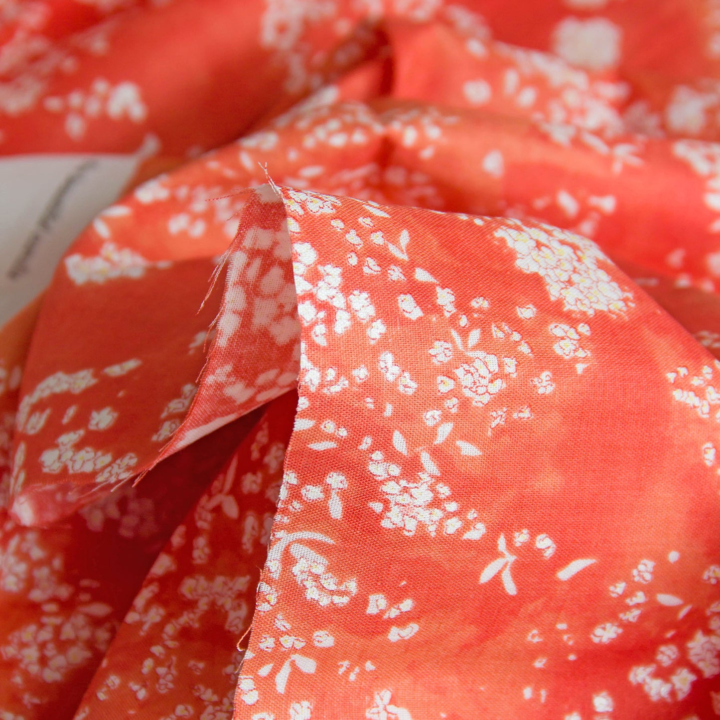 Nani Iro Double Gauze Cotton Fabric Lei nani Corolla Red by the Yard