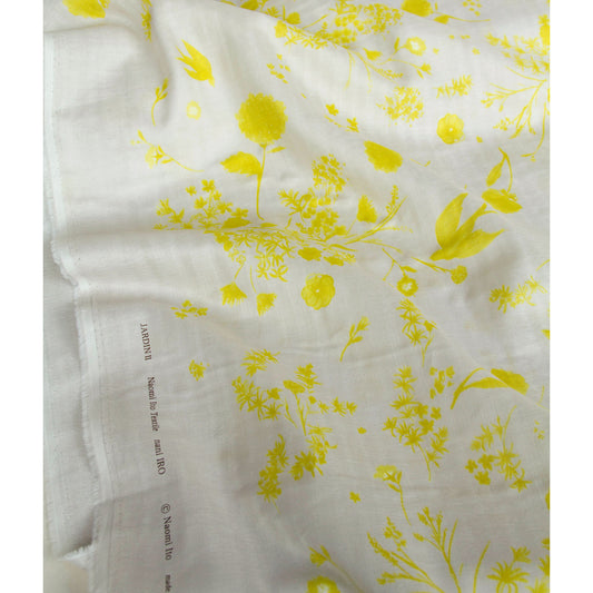 Nani Iro Double Gauze Cotton Fabric Jardin Ivory by the Yard