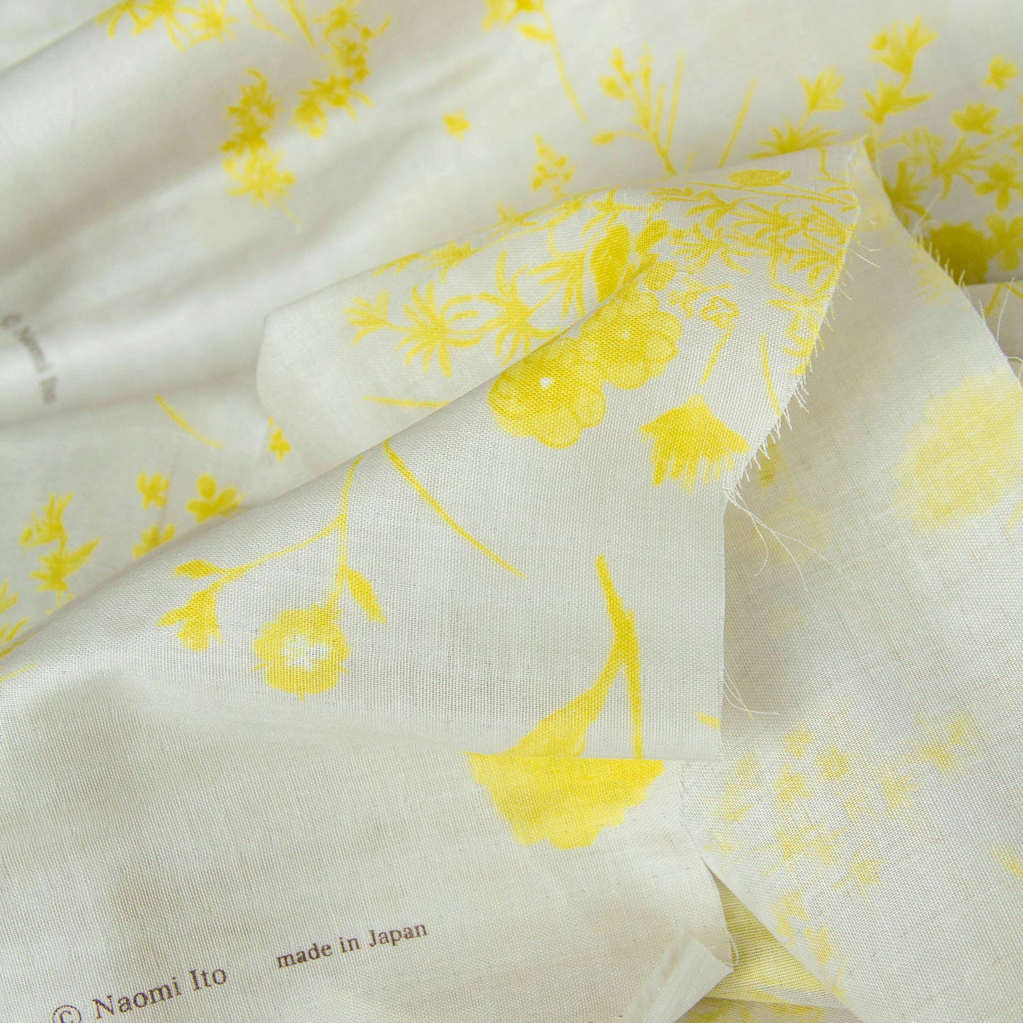 Nani Iro Double Gauze Cotton Fabric Jardin Ivory by the Yard