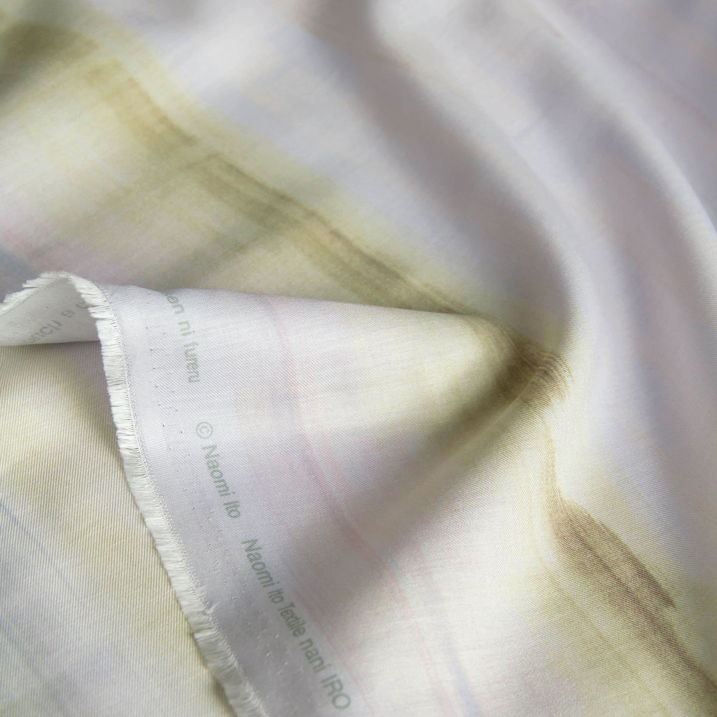 Nani Iro Cotton Silk Fabric touch a cord kotosen ni fureru Subtle Lavender by the Yard