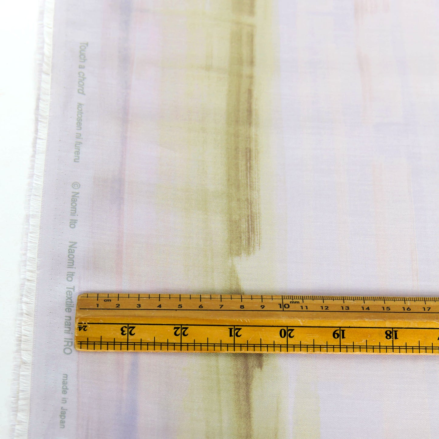 Nani Iro Cotton Silk Fabric touch a cord kotosen ni fureru Subtle Lavender by the Yard