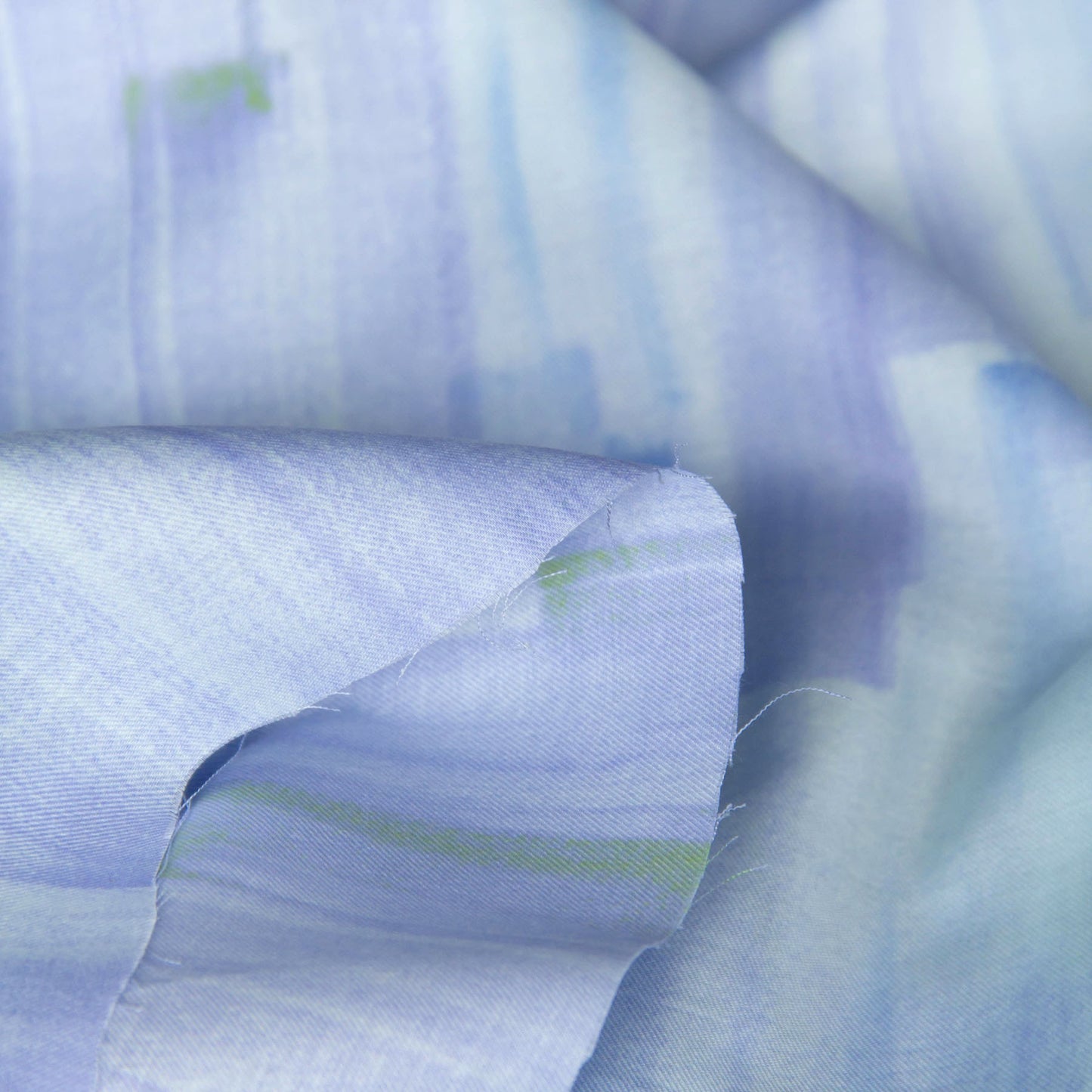 Nani Iro Cotton Silk Fabric touch a cord kotosen ni fureru Blue by the Yard