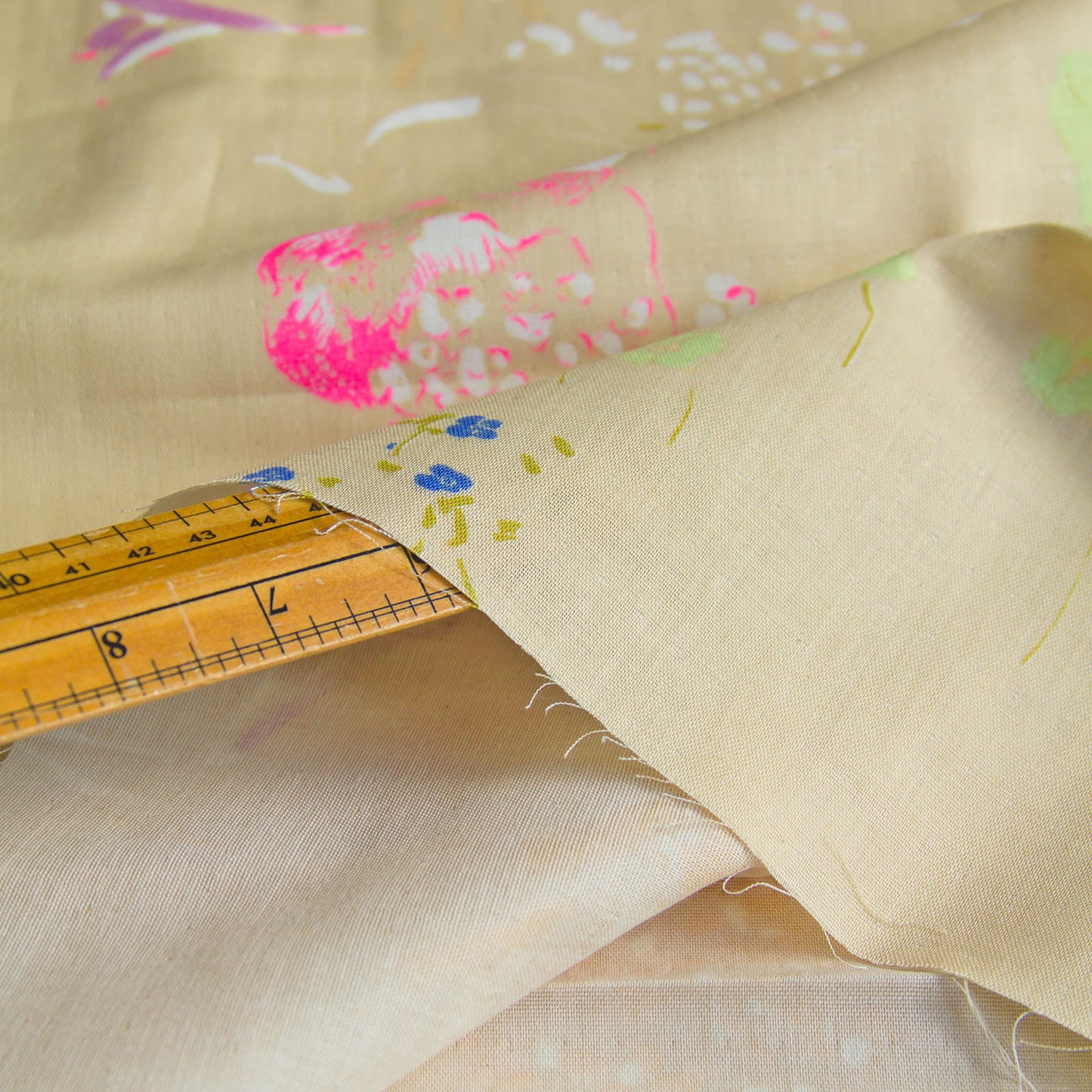 Nani Iro Double Gauze Cotton Fabric Peace Beige by the Yard