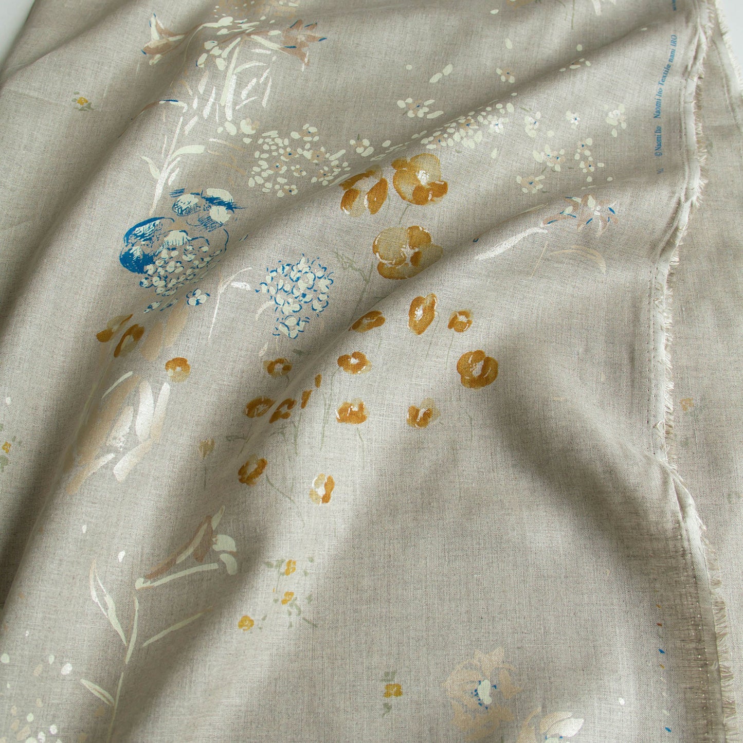 Nani IRO Japanese Linen Fabric Peace Natural by the Yard