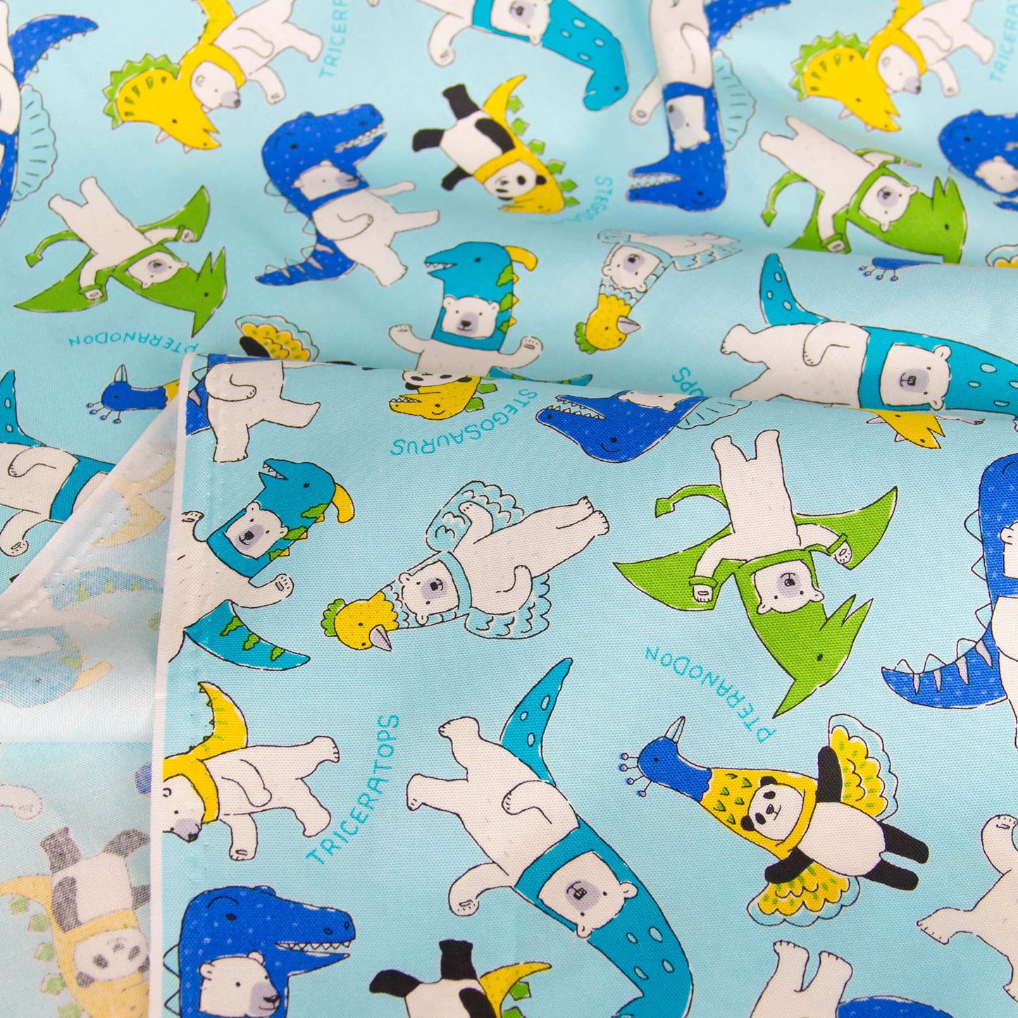 Oxford Cotton Fabric Costume Animal Light Blue by the Yard