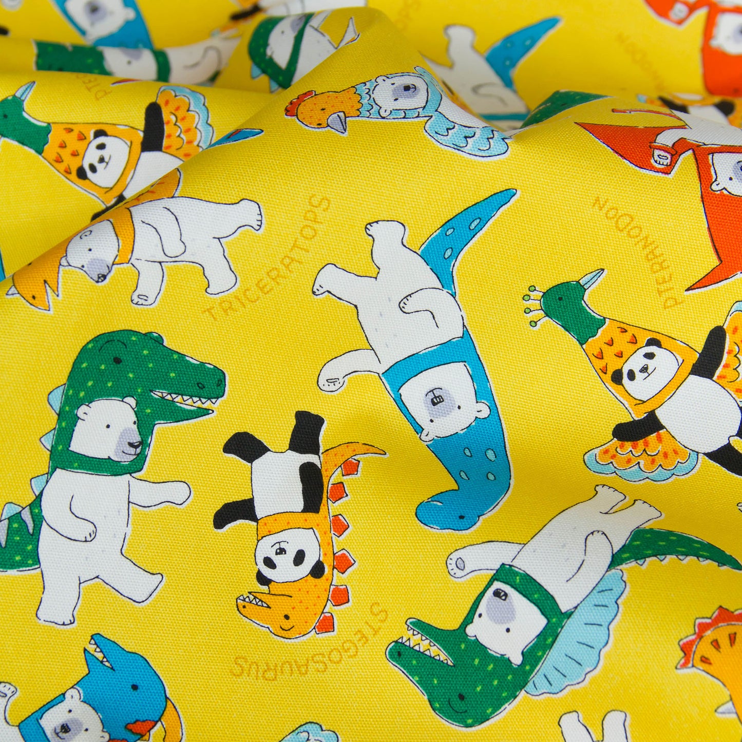 Oxford Cotton Fabric Costume Animal Yellow by the Yard