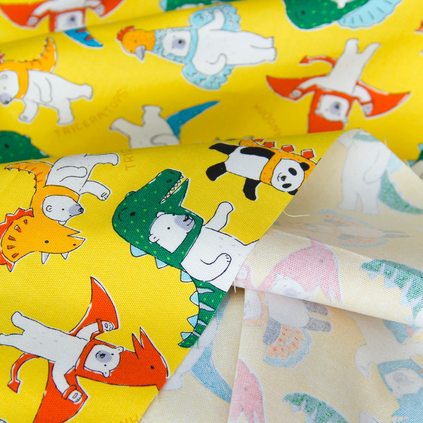 Oxford Cotton Fabric Costume Animal Yellow by the Yard