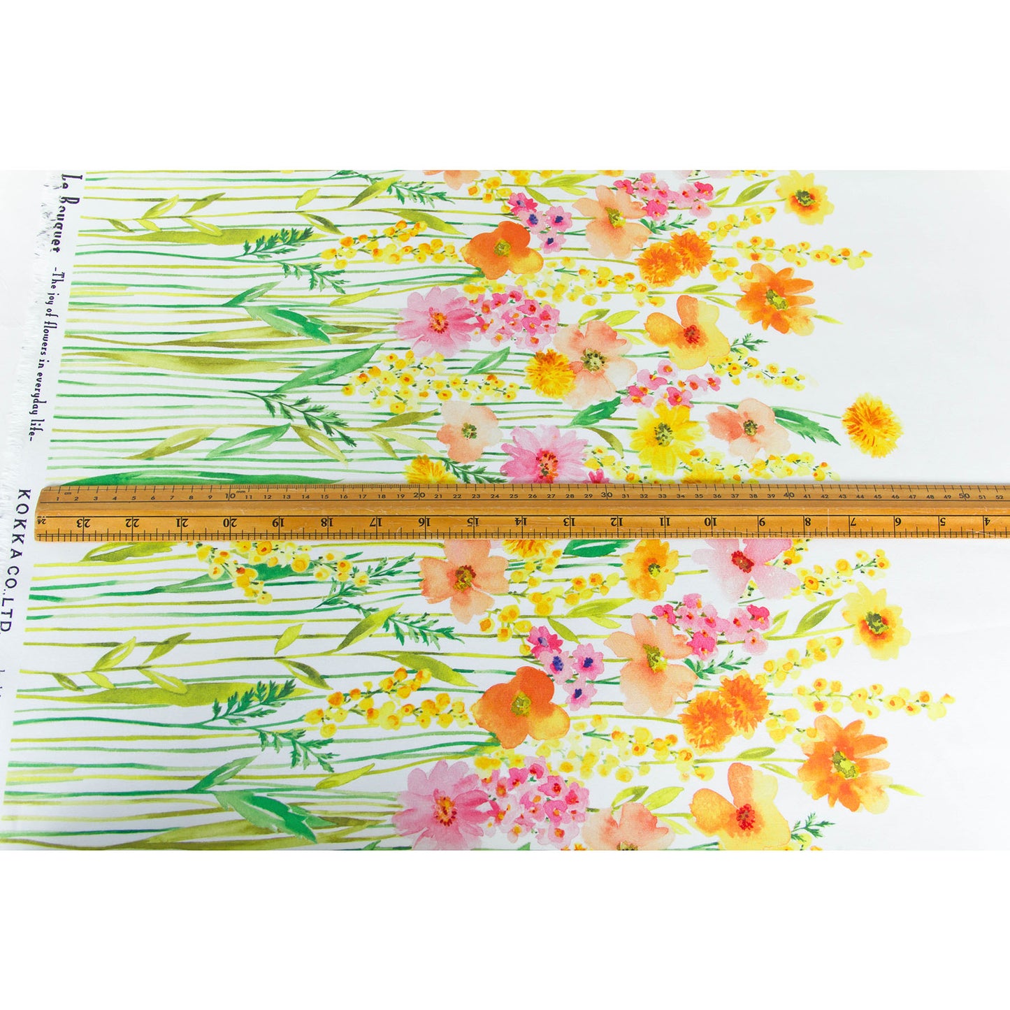Cotton Fabric Watercolor Flowers for Dress DIY Sewing by the Yard