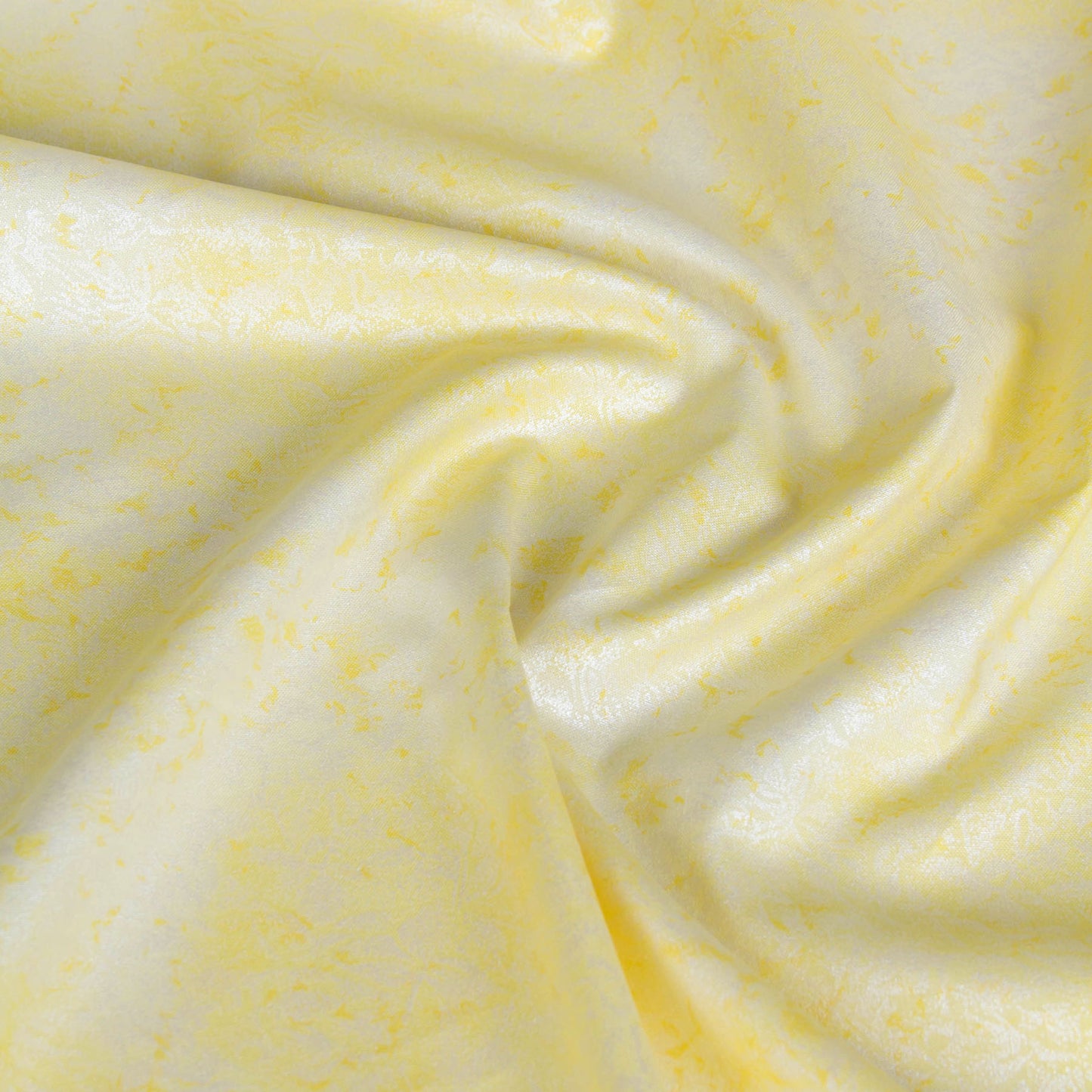 Cotton Fabric Shimmer Fairy Frost Yellow by the Yard