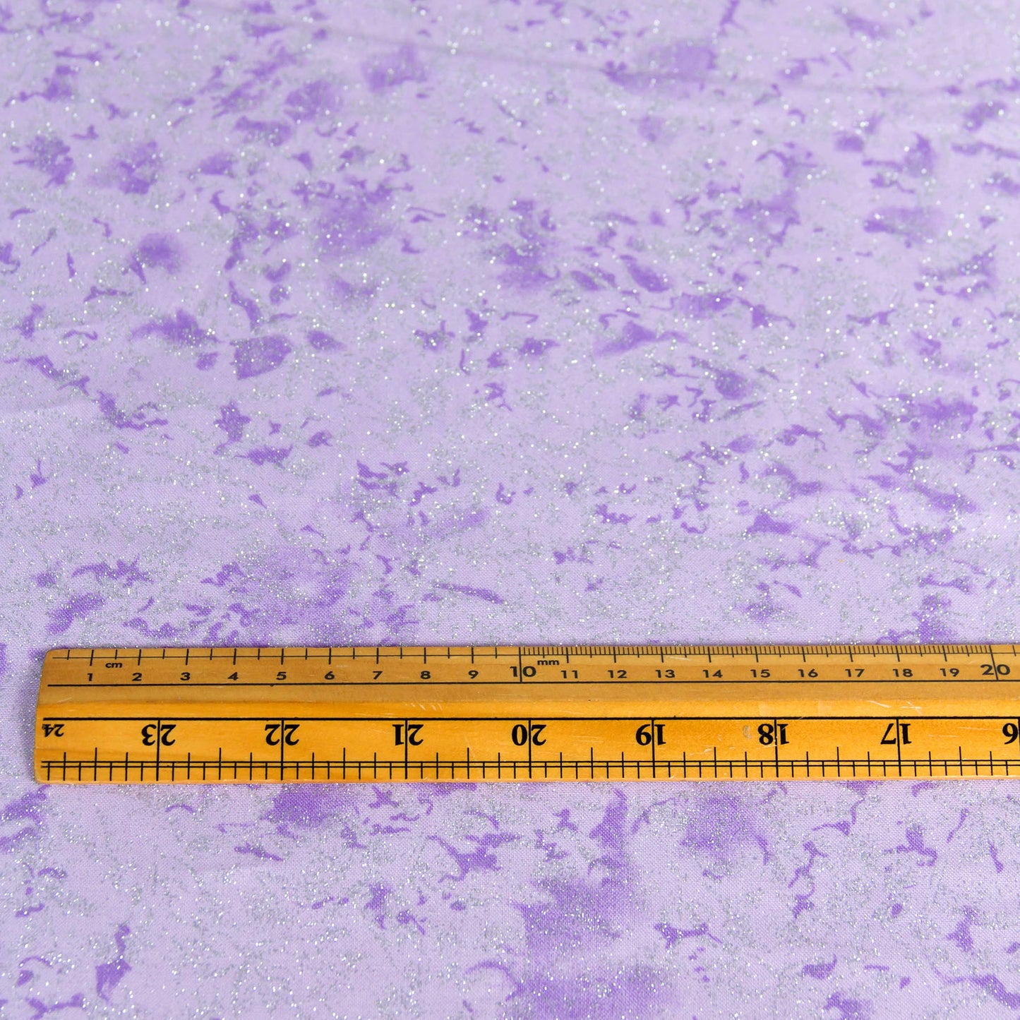 Cotton Fabric with Silver Glitter Purple by the Yard