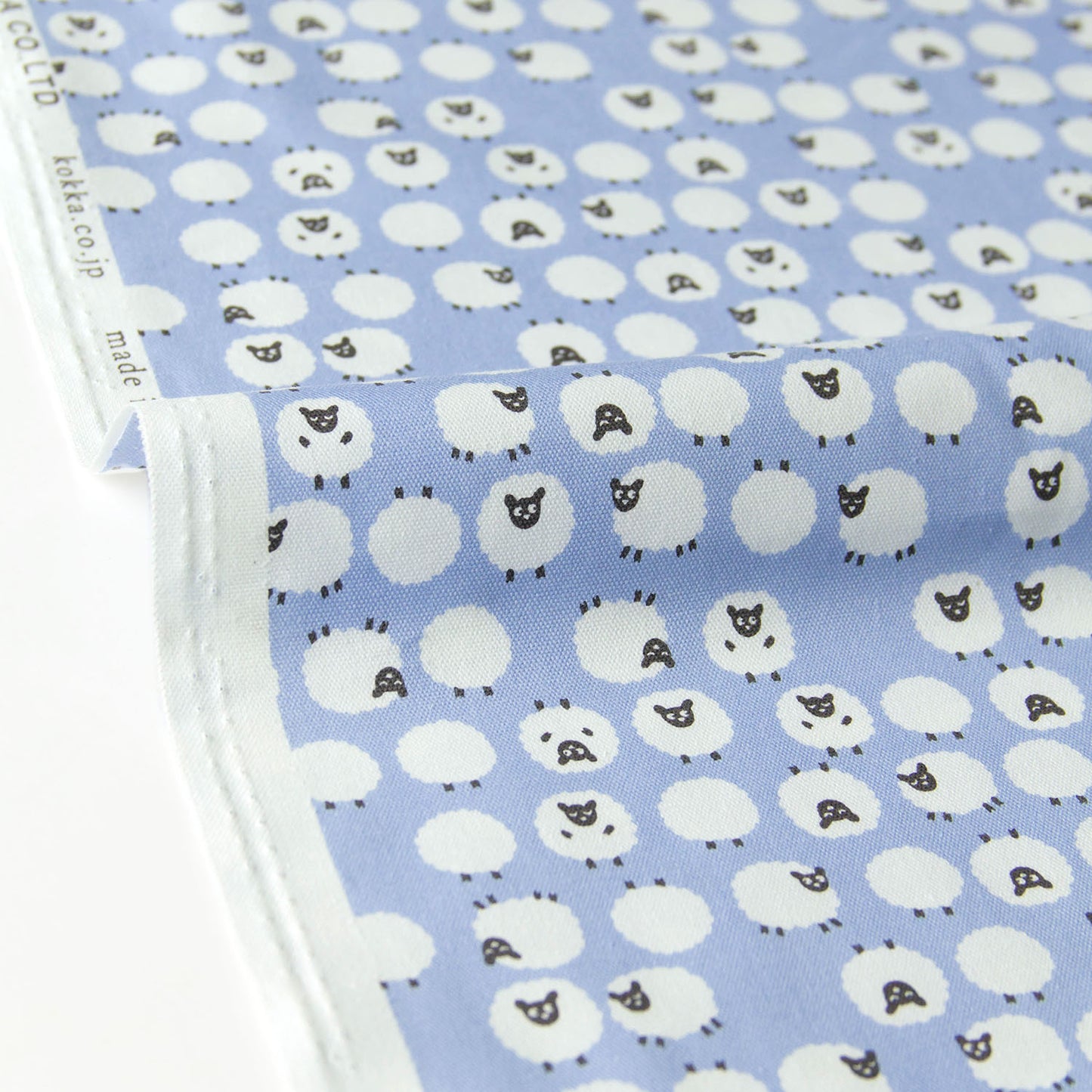 Tissu de coton Oxford, motif mouton A, au mètre