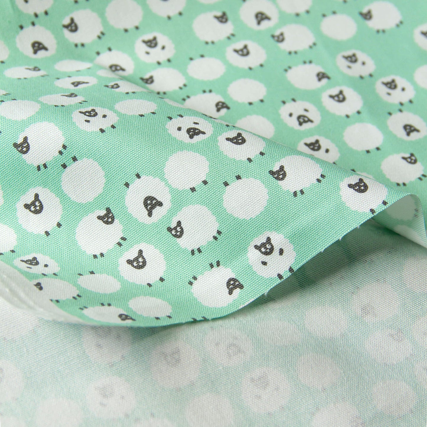 Tissu de coton Oxford, motif mouton B, vendu au mètre