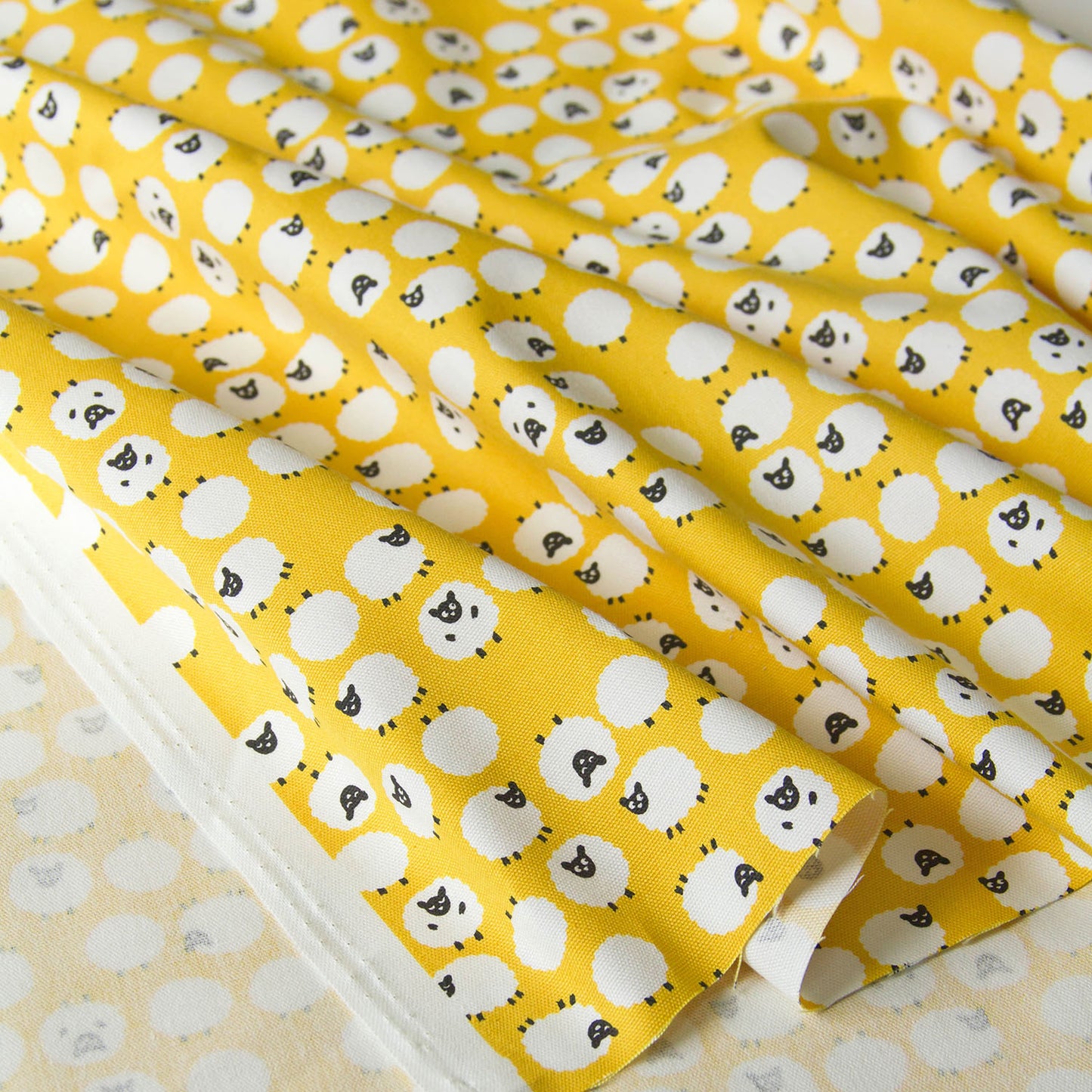 Tissu de coton Oxford à motif mouton D au mètre