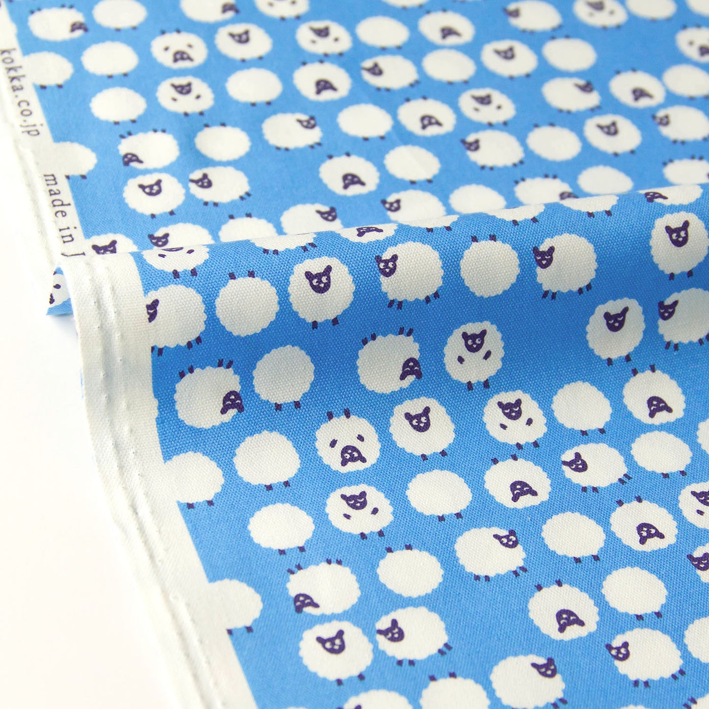 Tissu de coton Oxford à motif mouton E au mètre