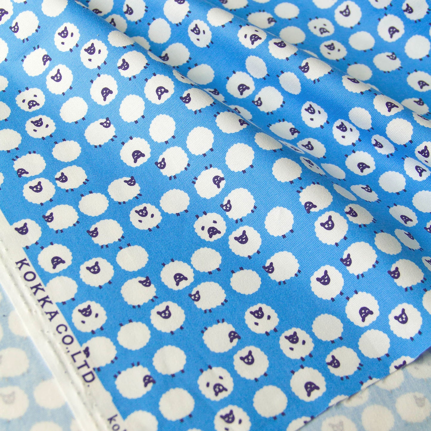 Tissu de coton Oxford à motif mouton E au mètre