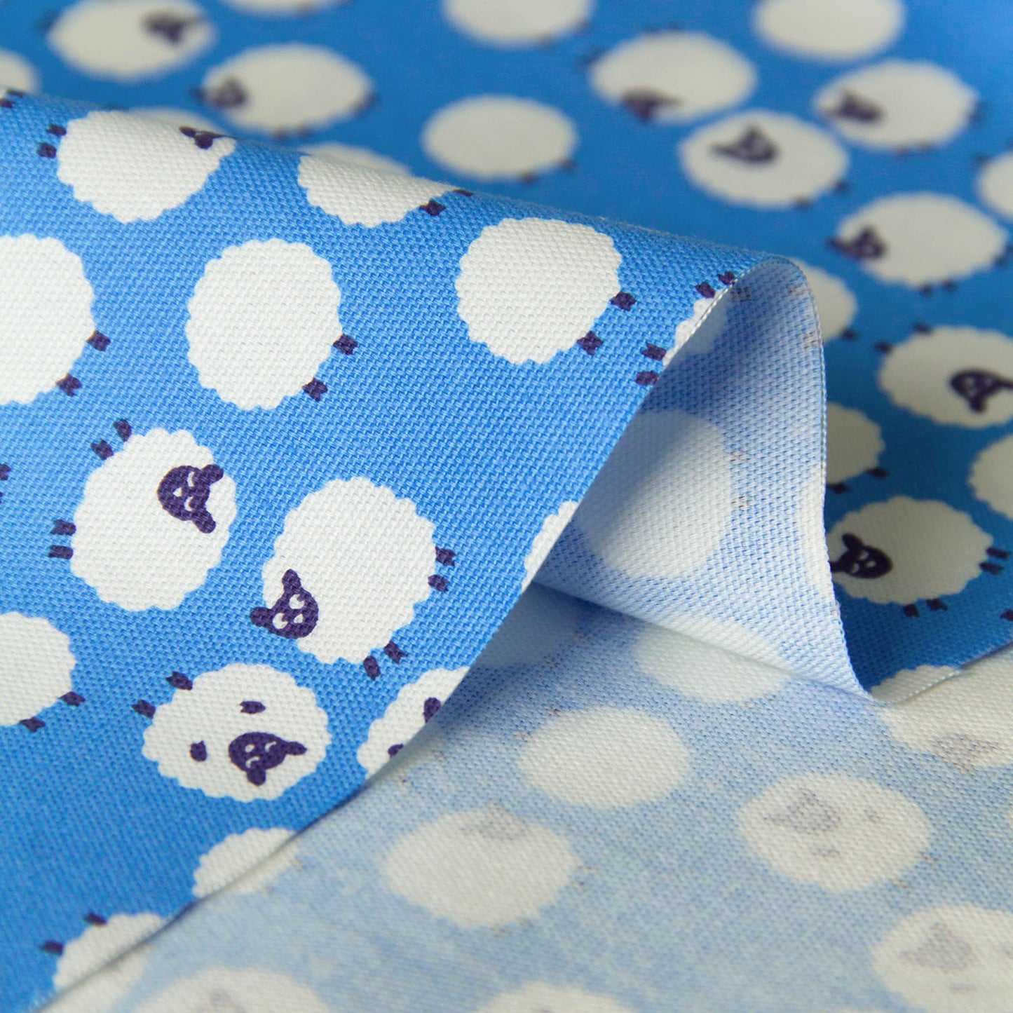 Tissu de coton Oxford à motif mouton E au mètre