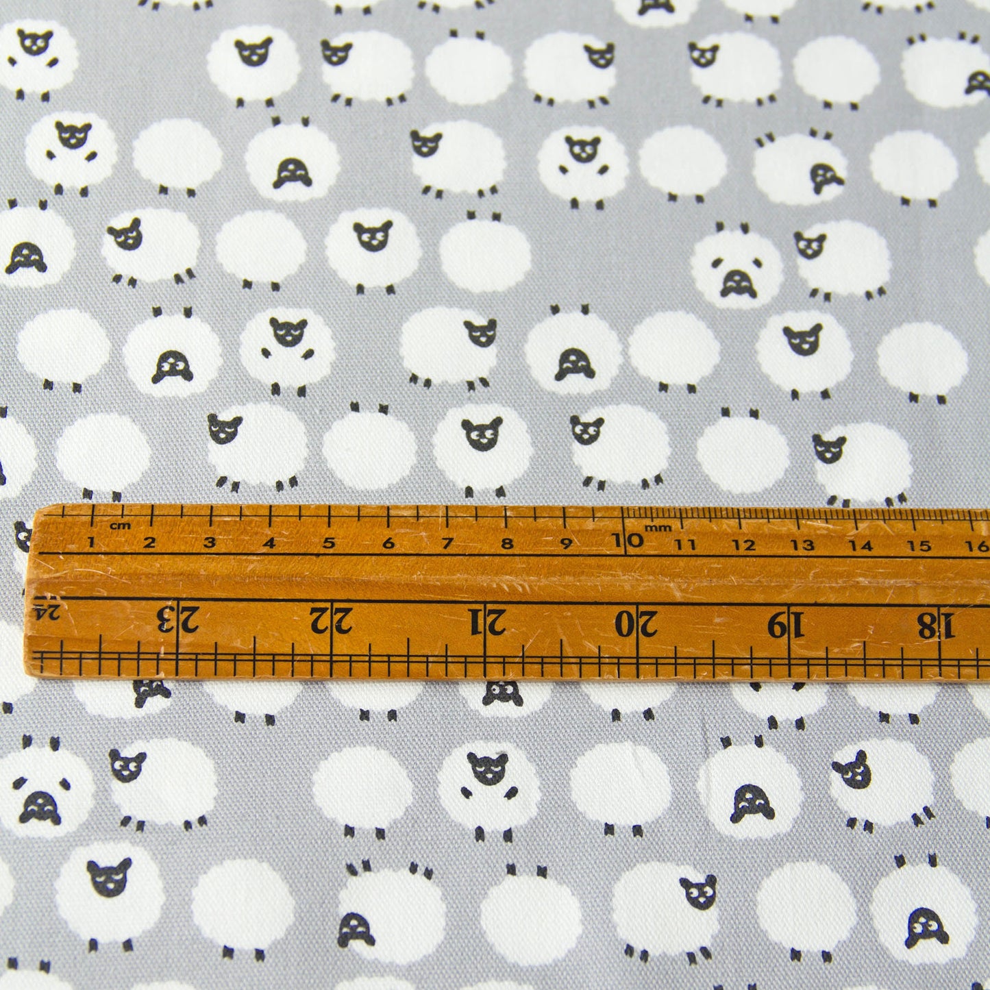Tissu de coton Oxford à motif mouton C au mètre