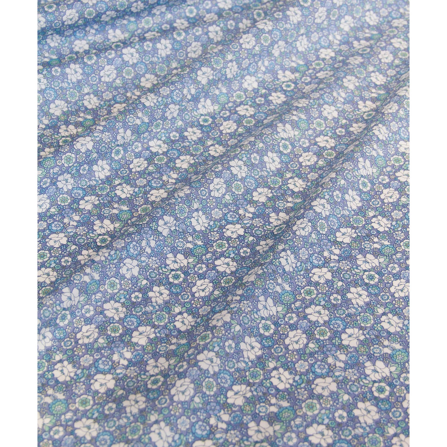 Tissu léger en coton lawn, motif Kokka Flower, noir, vendu au mètre