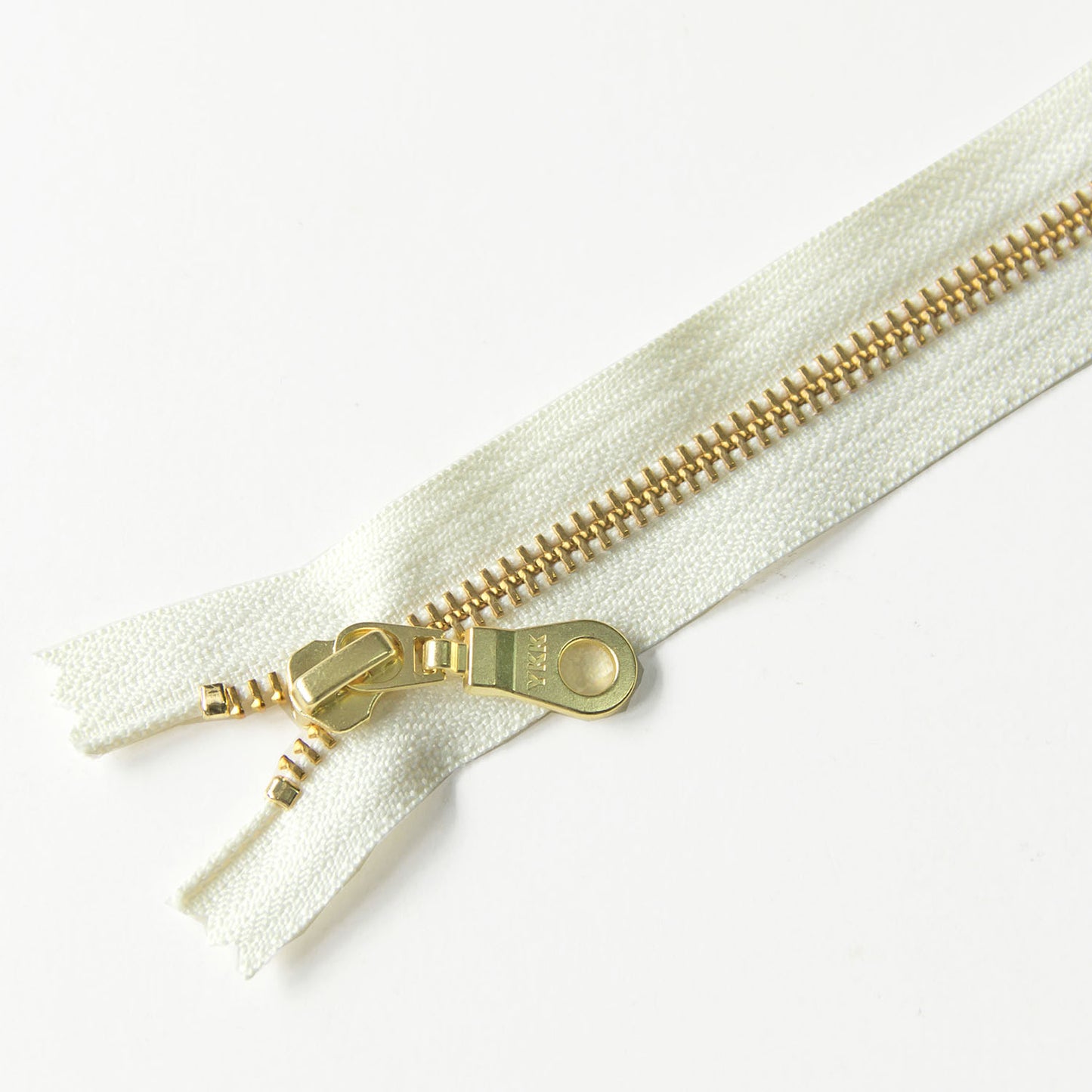 YKK #5 Closed-End Metal Zippers with Brass Teeth –  For Sewing Bags & Crafts